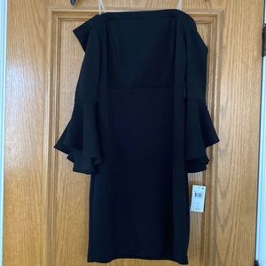 NWT black strapless dress size 9